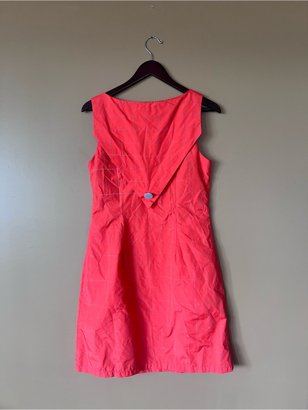 Coral Sleeveless Mini Sheath Dress - Picture 2 of 3